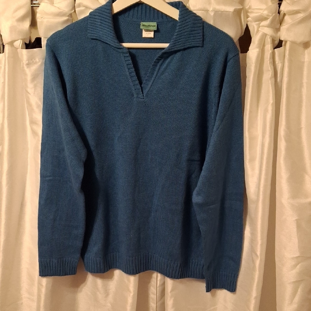 Sara Morgan Blue Sweater Lg